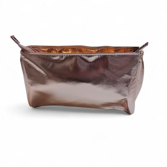 Jimmy Choo Metallic Rose Gold Cosmetic Bag – NWOT, Promotional Pouch - Picture 4 of 11